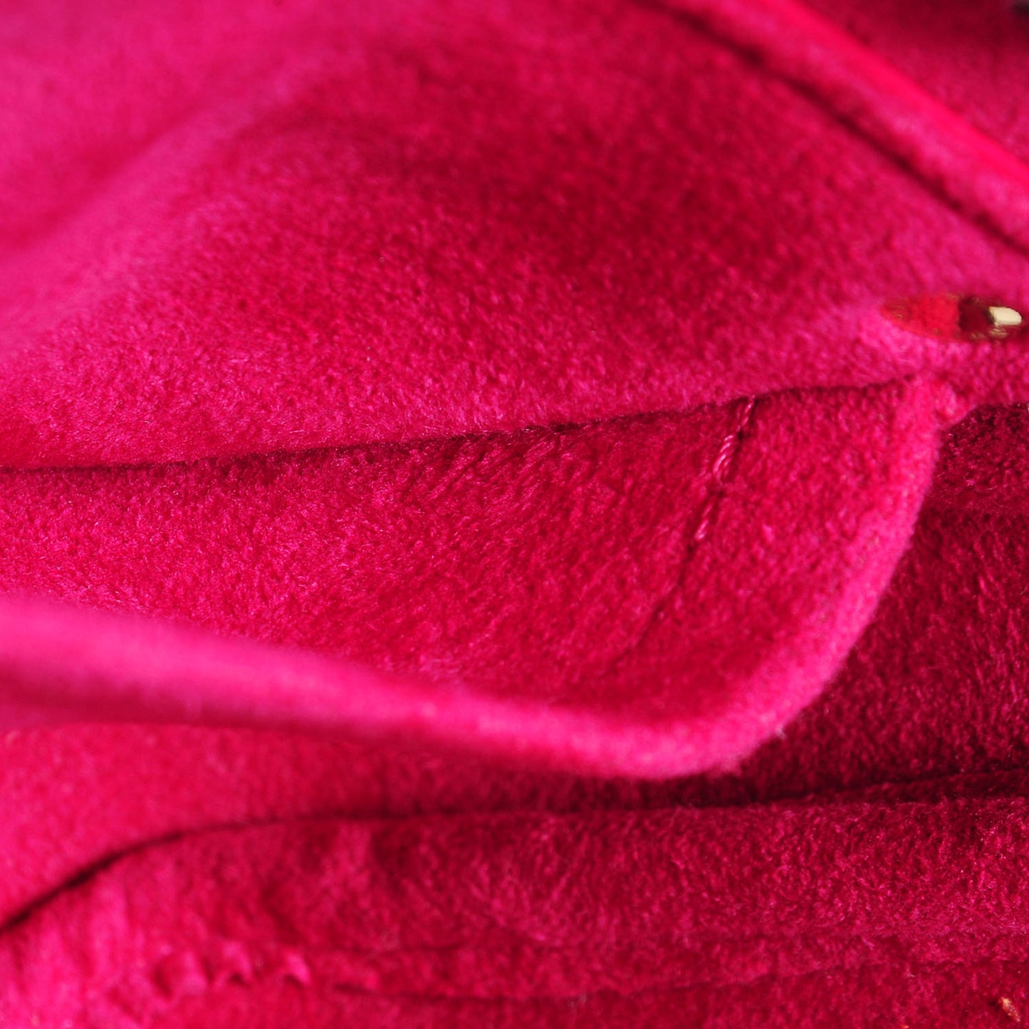 Monogram Perforated Pochette Accessories Bag Fuchsia