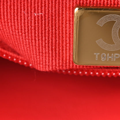Chanel Shiny Aged Calfskin Quilted Nano Kelly Shopper Red 7 of 10