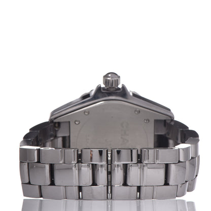 Chanel Titanium Ceramic Diamond 38mm J12 Automatic Watch 4 of 6