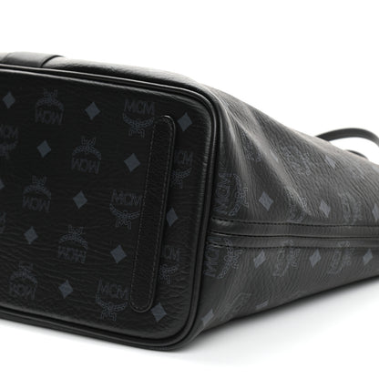 MCM Visetos Medium Reversible Shopper Tote Black 13 of 14