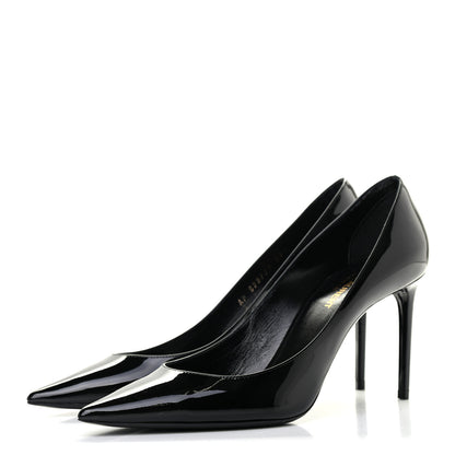 Saint Laurent Patent Calfskin Zoe 85 Pumps 38.5 Black 3 of 8