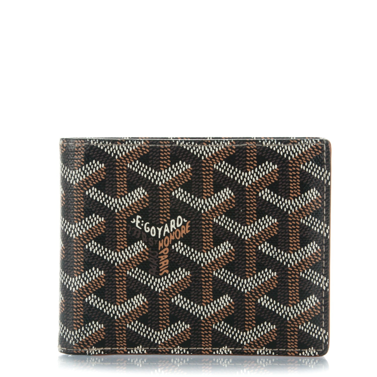 Goyard Goyardine Bi-Fold Wallet Black Gold 1 of 7