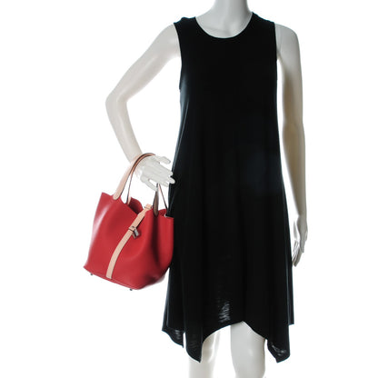 Hermes Taurillon Clemence Swift Picotin Lock 22 MM Rouge Tomate Rose Eglantine 2 of 7