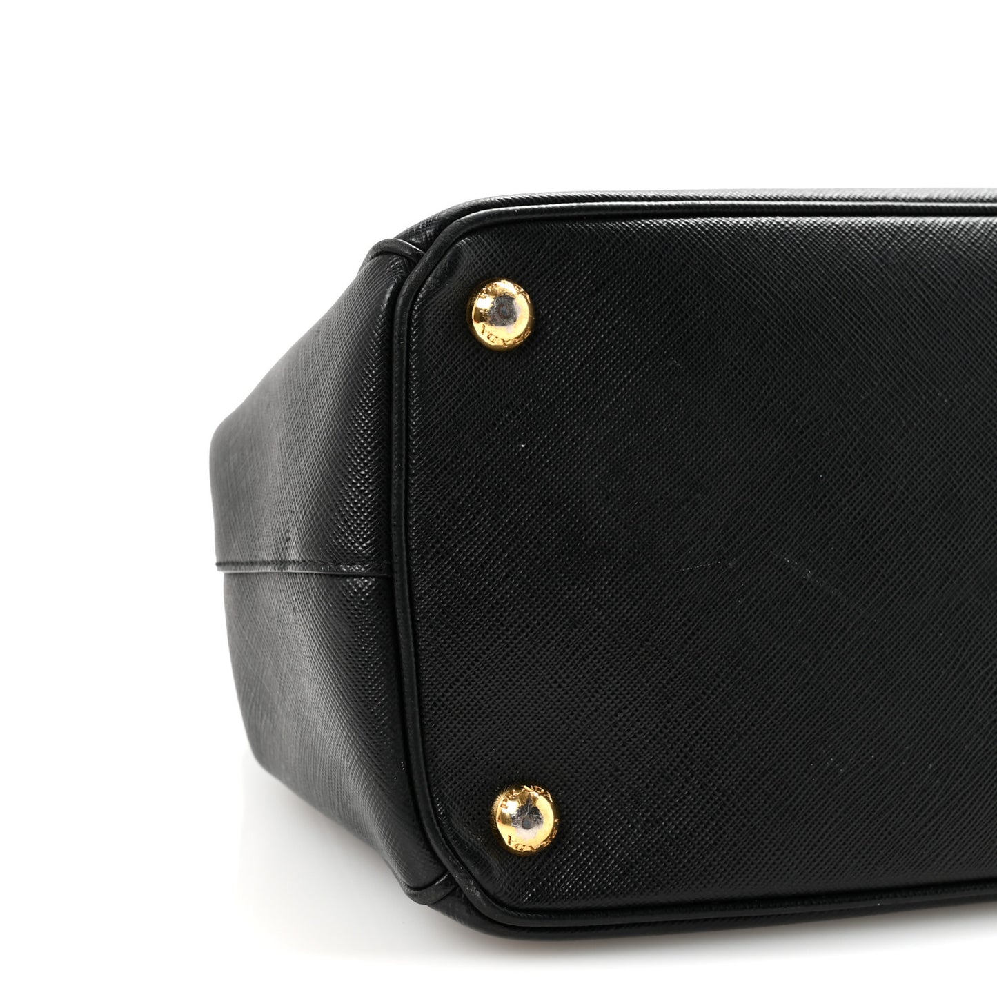Saffiano Medium Galleria Double Zip Tote Black
