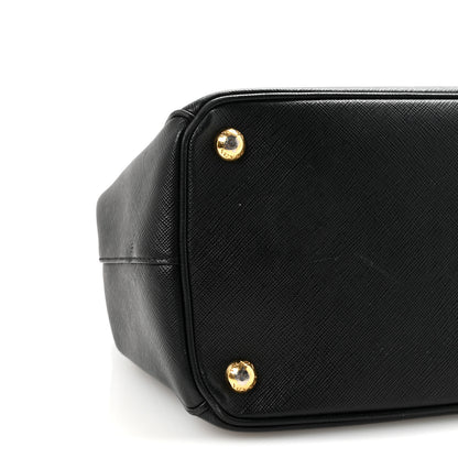 Prada Saffiano Medium Galleria Double Zip Tote Black 8 of 9