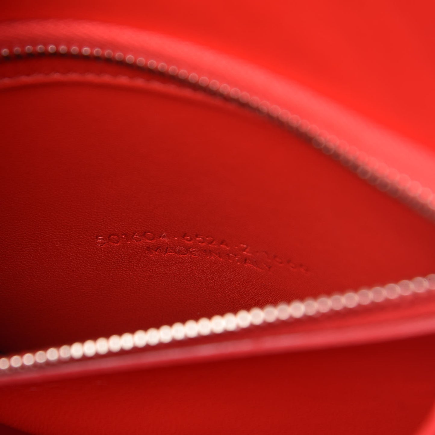 Agneau Classique Brillainte Tote Rouge Tango