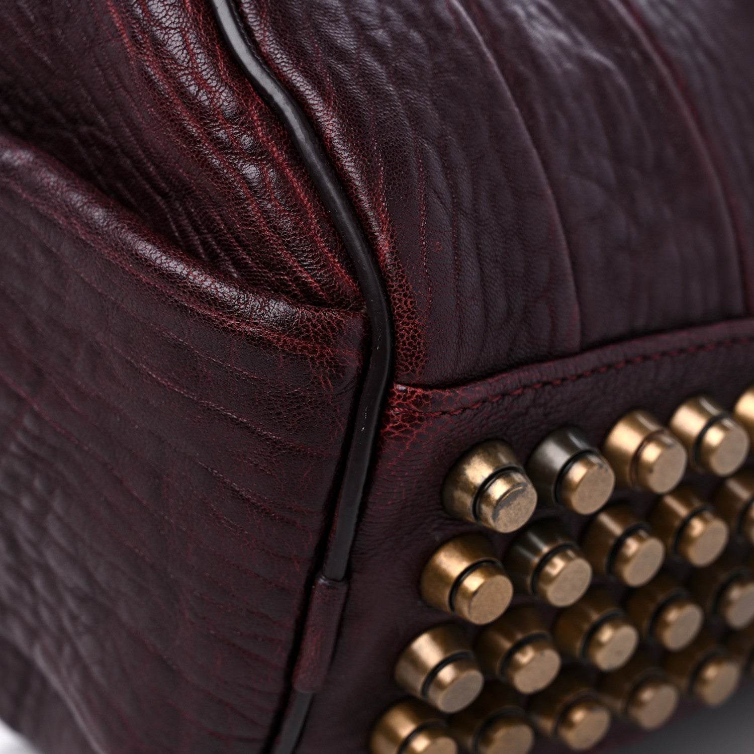 Alexander Wang Pebbled Lambskin Mini Rockie Matte Oxblood 9 of 12
