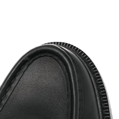 Louis Vuitton Calfskin Oversized Chain Academy Loafers 39 Black 11 of 14
