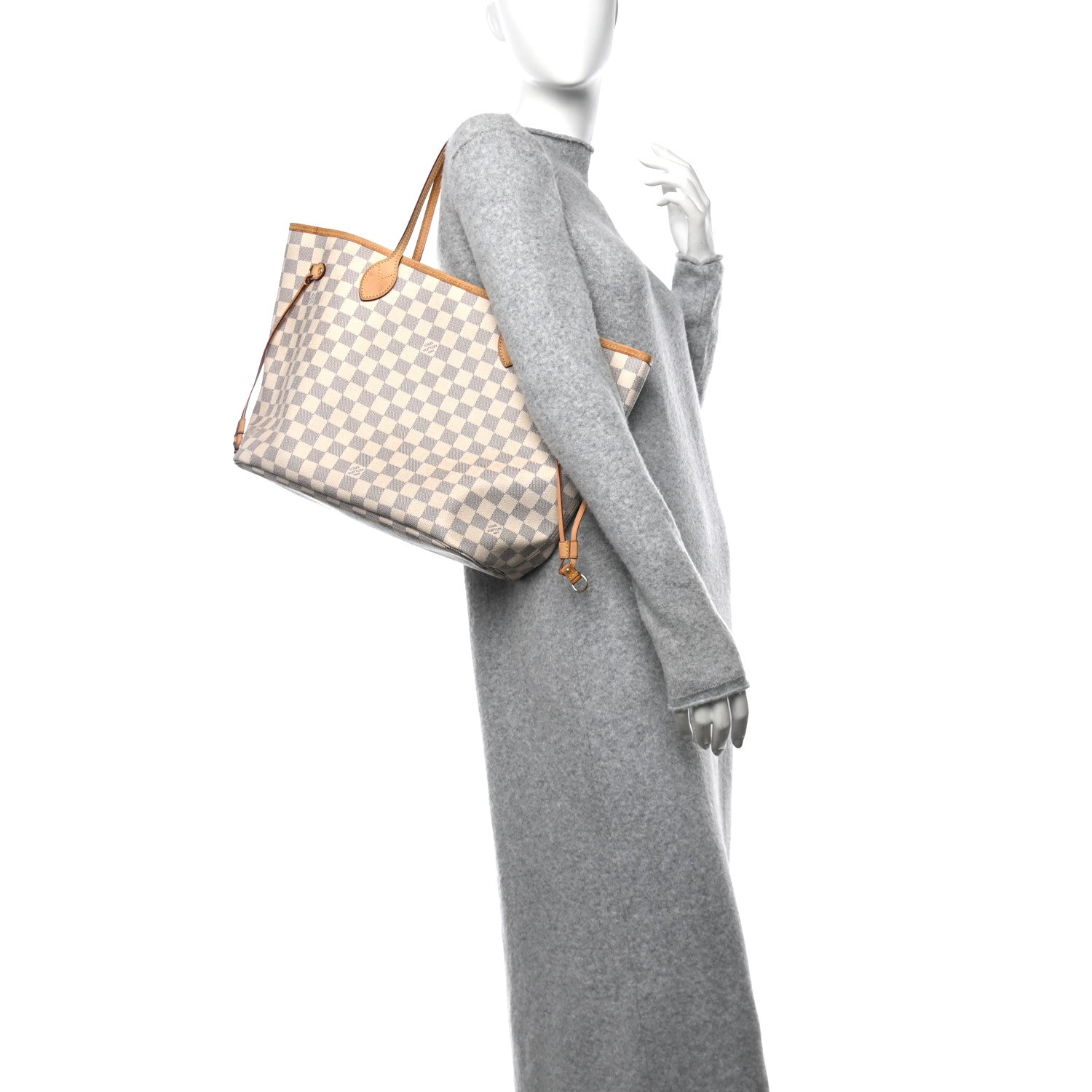 Louis Vuitton Damier Azur Neo Neverfull MM Rose Ballerine 3 of 13