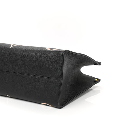 Louis Vuitton Empreinte Monogram Giant Onthego MM Black Beige 10 of 11