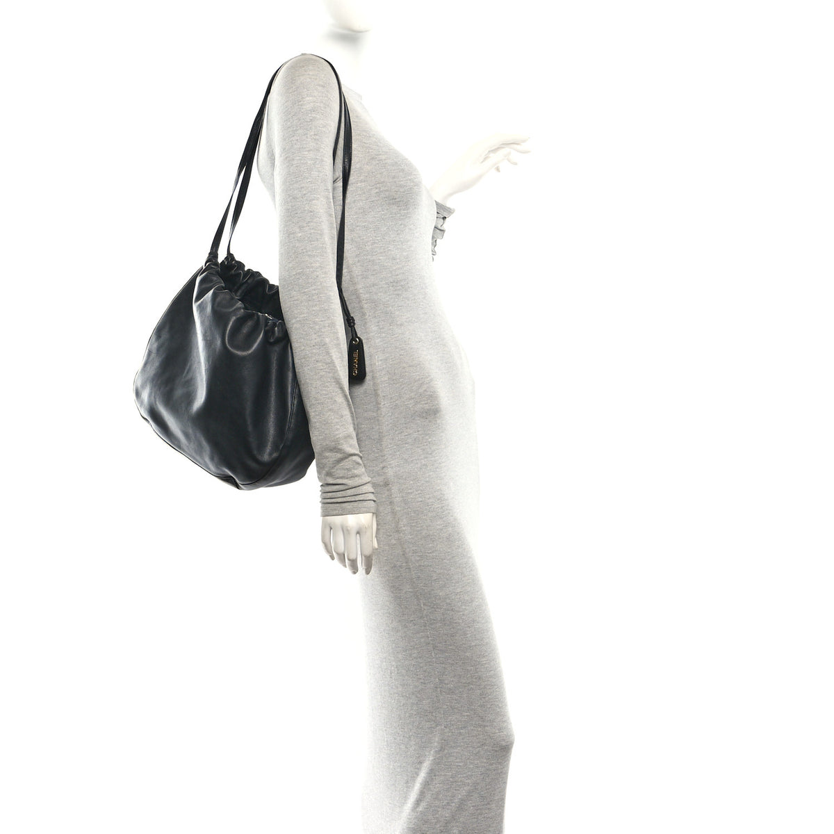 Chanel Lambskin Shoulder Bag Black 2 of 10