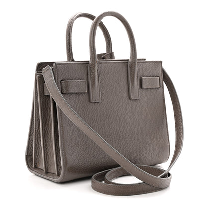 Saint Laurent Grained Calfskin Baby Sac De Jour Fog 3 of 11