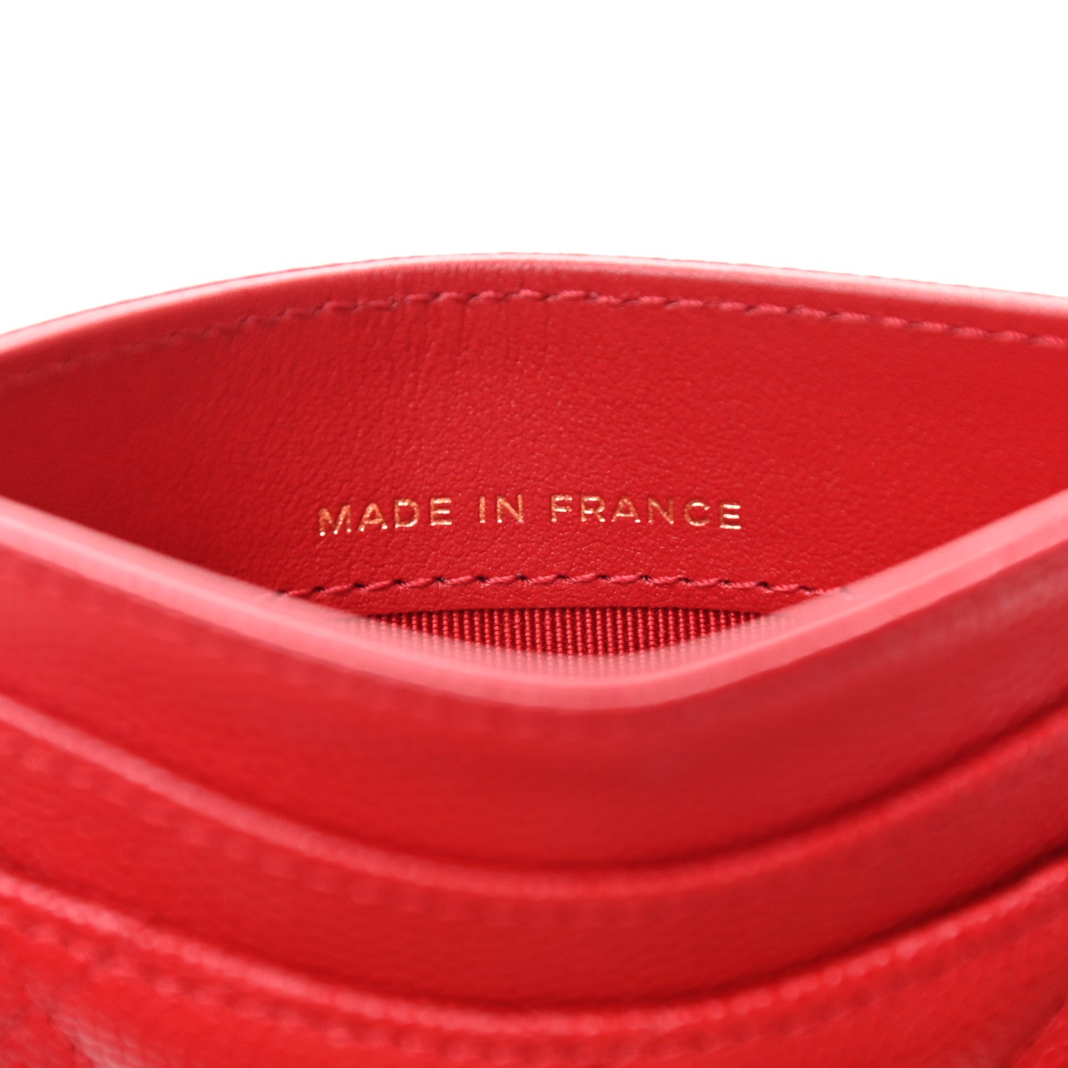 Chanel Caviar Quilted Card Holder Red 7 of 8