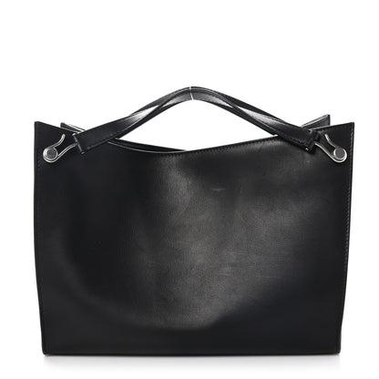 The Row Polished Saddle Calfskin Small Alexia Bag Black 1 of 10