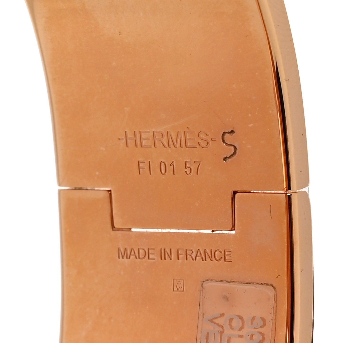 Enamel Wide Clic Clac H Bracelet PM Vert Argile