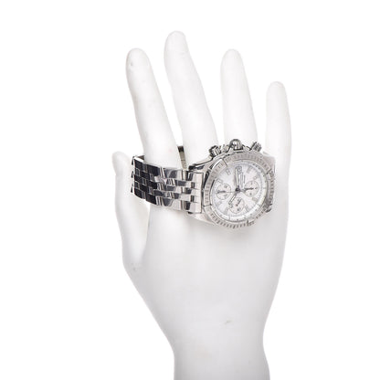 Breitling Stainless Steel Mother of Pearl 44mm Chronomat Automatic Watch A13356 2 of 5