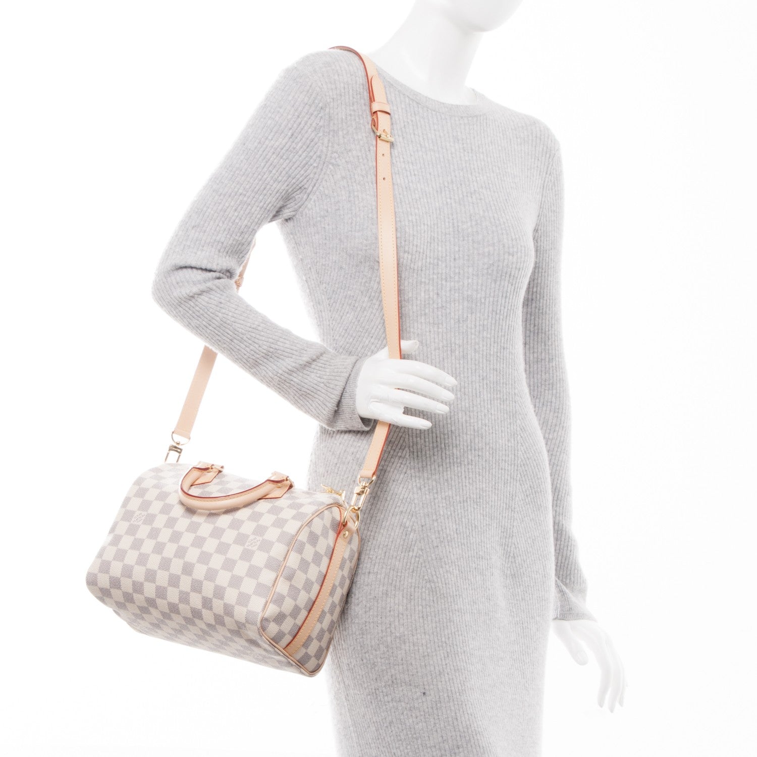 Louis Vuitton Damier Azur Speedy Bandouliere 25 2 of 9
