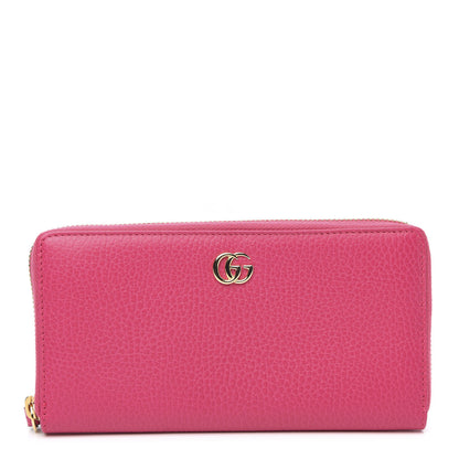 Gucci Dollar Calfskin GG Marmont Zip Around Wallet Box Pink 1 of 7