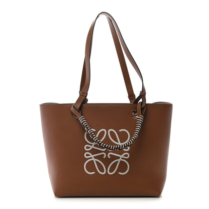Loewe Smooth Calfskin Small Anagram Tote Tan Ecru 1 of 10