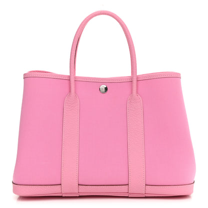 Hermes Toile Officier Vache Country Garden Party 30 TPM Pink 1 of 11
