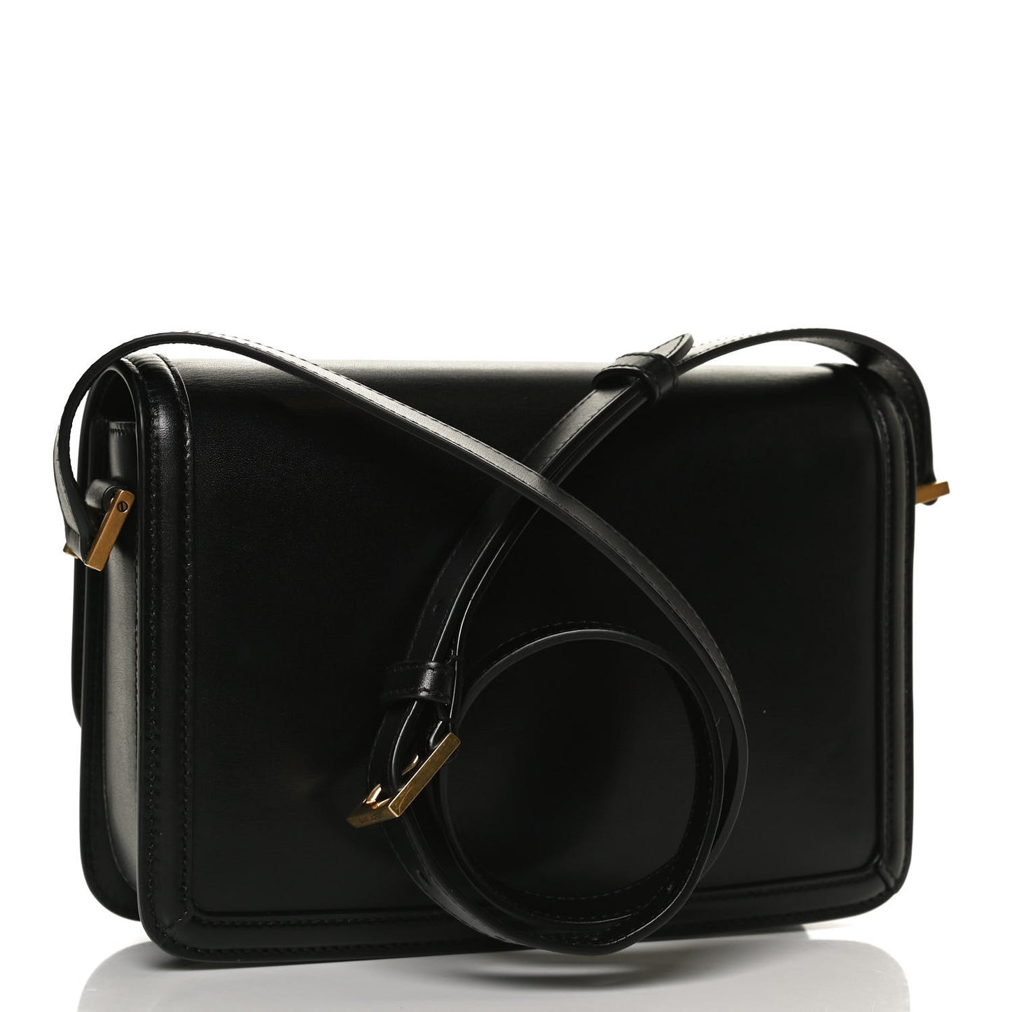 Box Calfskin Monogram Medium Solferino Satchel Black