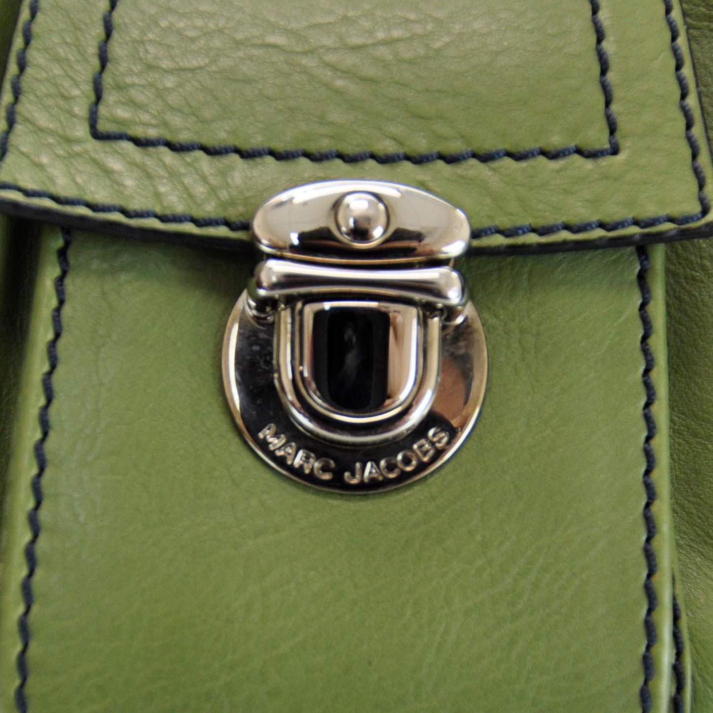Leather Large Multipocket Hobo Sap Green