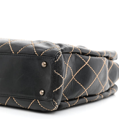 Chanel Calfskin Wild Stitch Large Tote Black 9 of 12