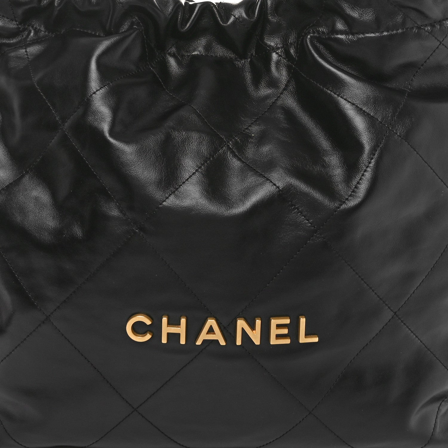 Chanel Shiny Calfskin Quilted Chanel 22 Black 5 of 10