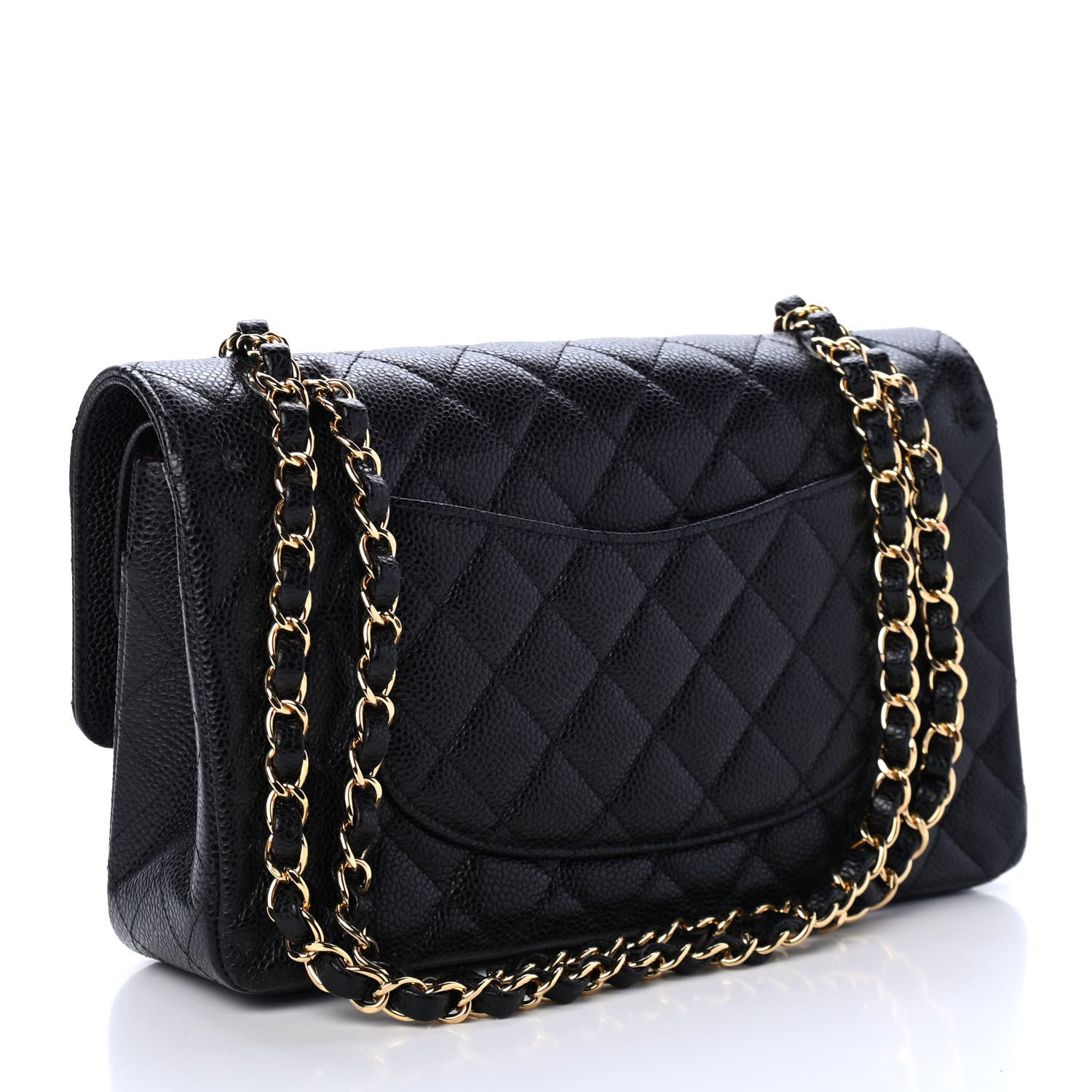 Chanel Caviar Quilted Medium Double Flap Black 2 of 4
