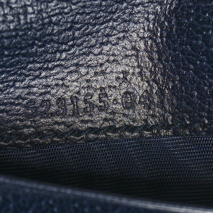 Gucci GG Supreme Monogram Textured Dollar Calfskin Web Ophidia Card Case Beige Blue 8 of 10