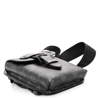 Louis Vuitton Monogram Eclipse Saumur Slingbag Black 4 of 9