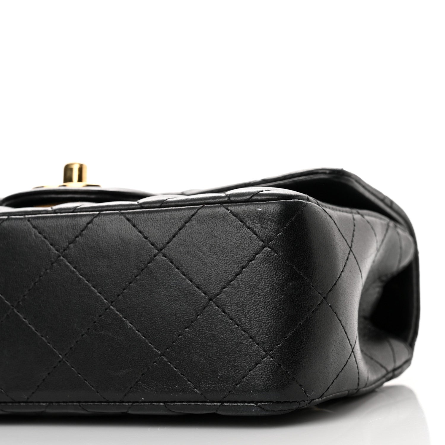 Chanel Lambskin Quilted Mini Rectangular Flap Black 10 of 10