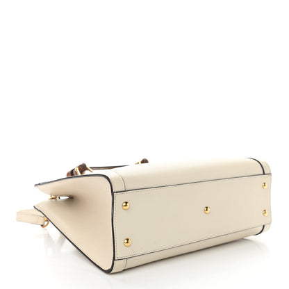 Gucci Wonka Grain Calfskin Small Diana Tote Bag Mystic White Cuir 6 of 13