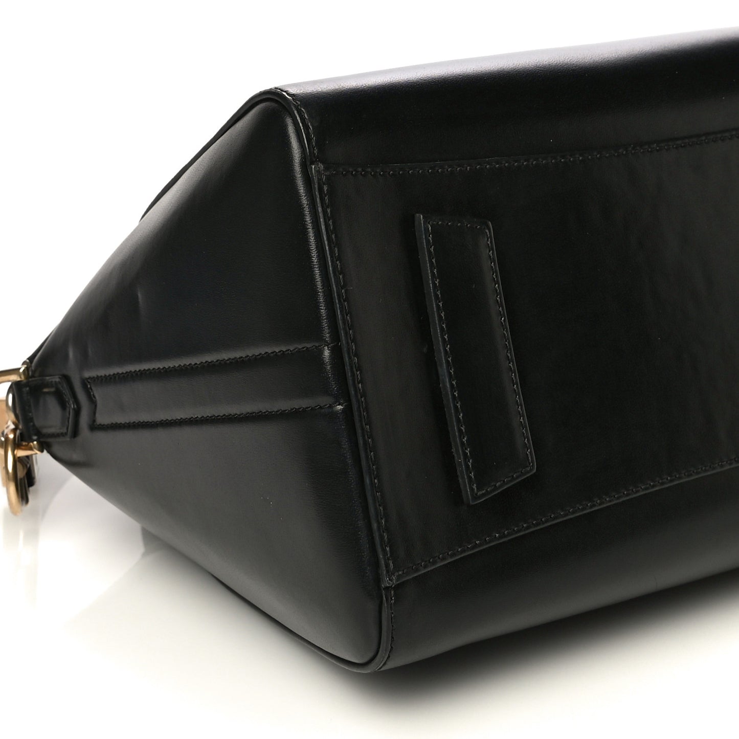 Shiny Lord Calfskin Small Antigona Black