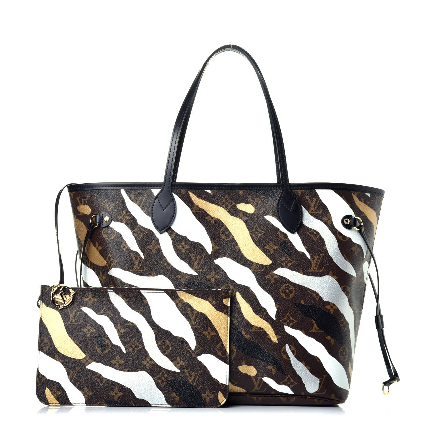 Louis Vuitton X LOL Monogram Neverfull MM Gold Silver 1 of 10