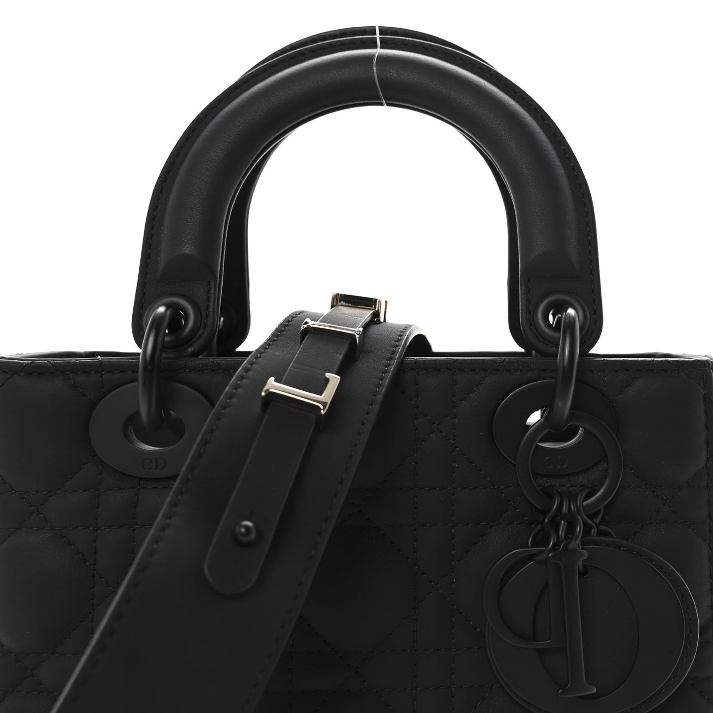 Ultra Matte Calfskin Cannage Small My ABCDior Lady Dior Black