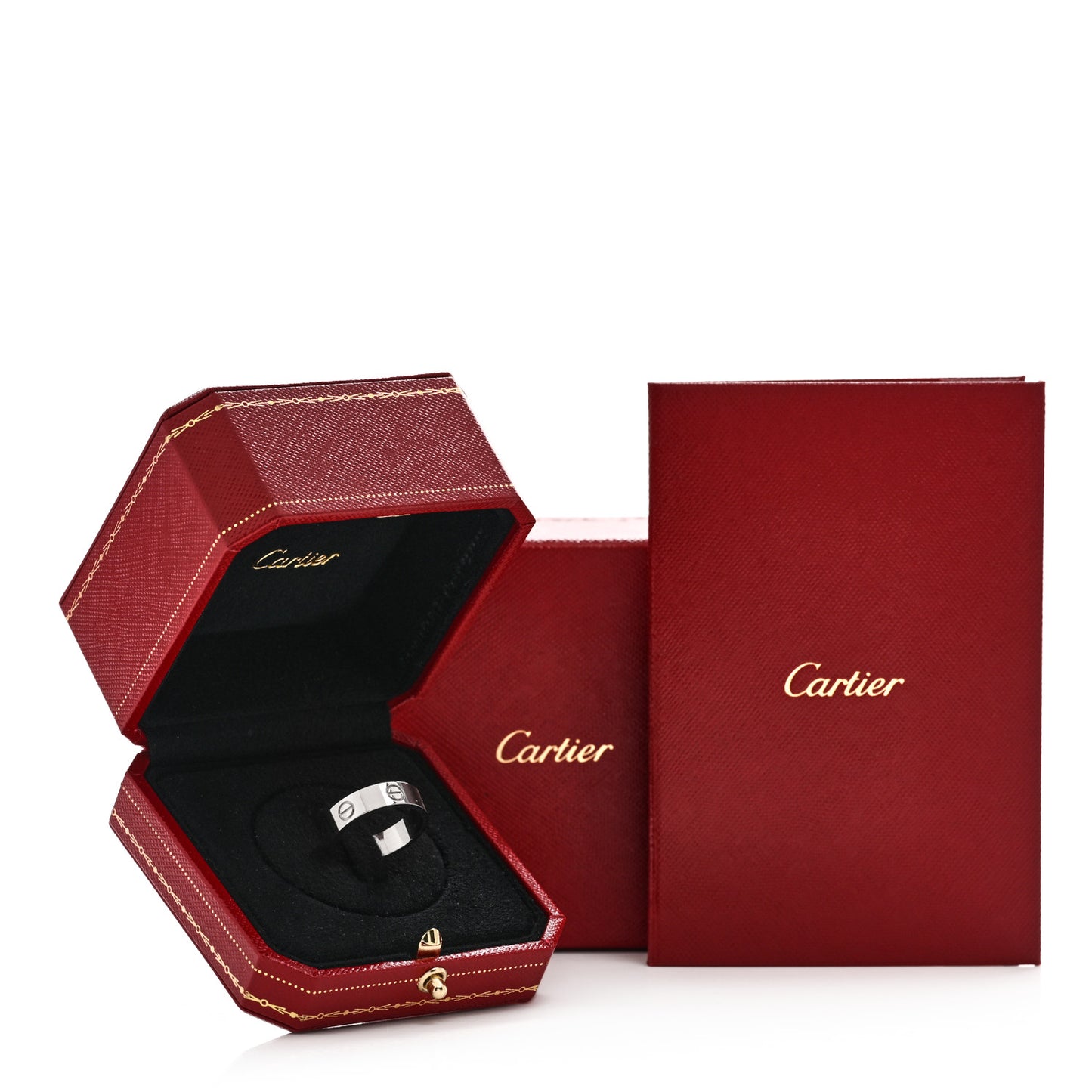 18K White Gold 5.5mm LOVE Ring 58 8.25