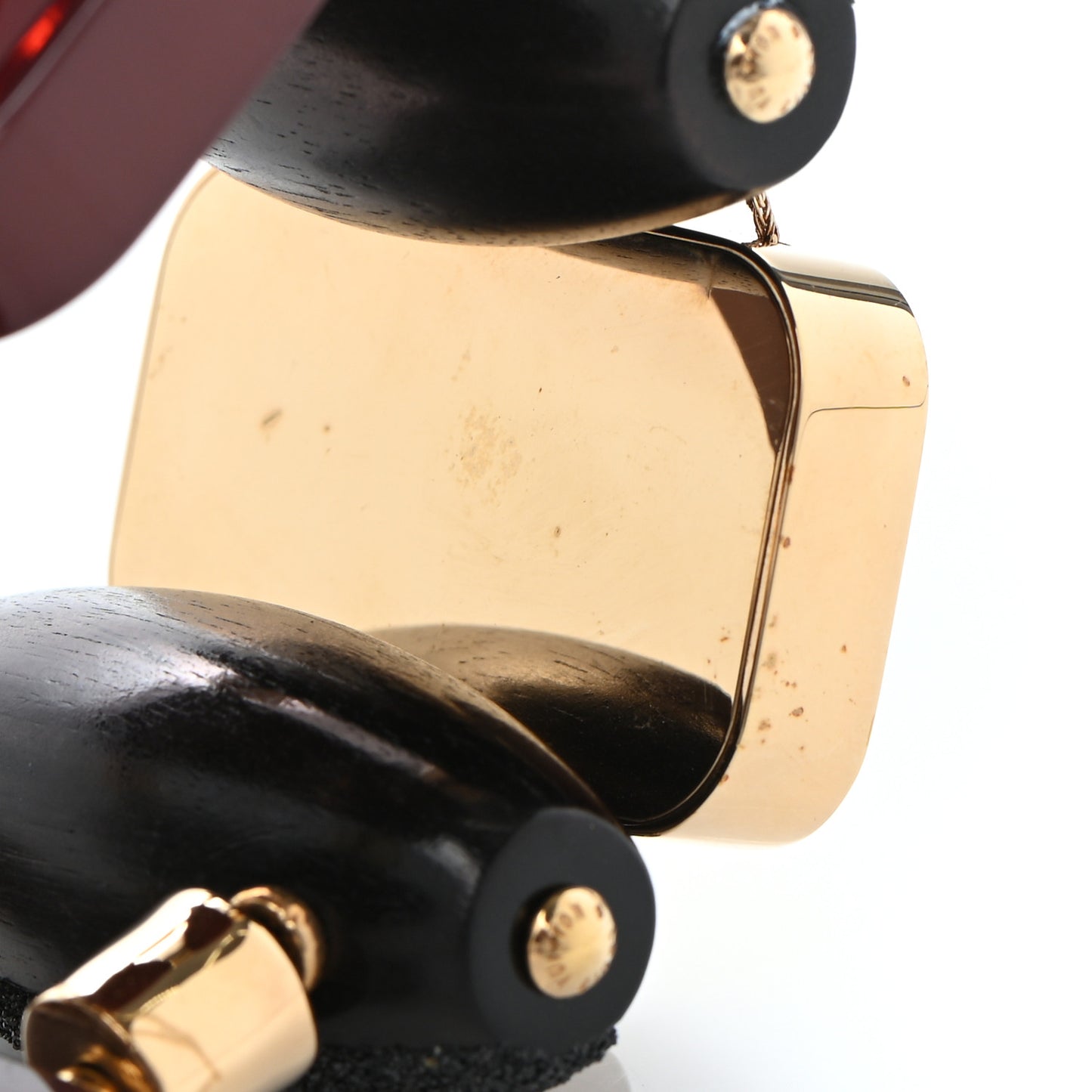 Resin Metal Inventeur Bracelet Red Black