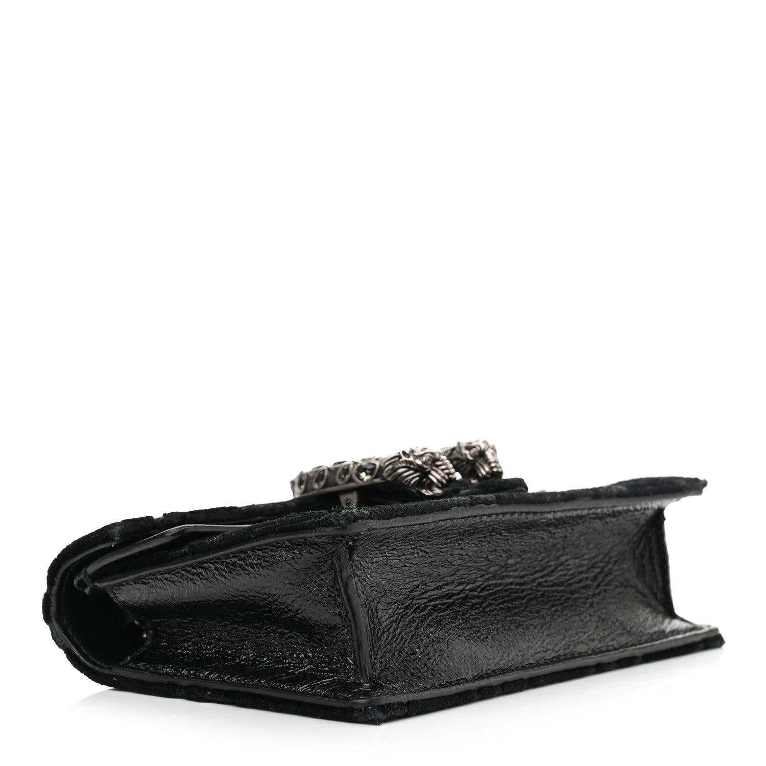 Gucci Velvet GG Monogram Super Mini Dionysus Shoulder Bag Black 4 of 15