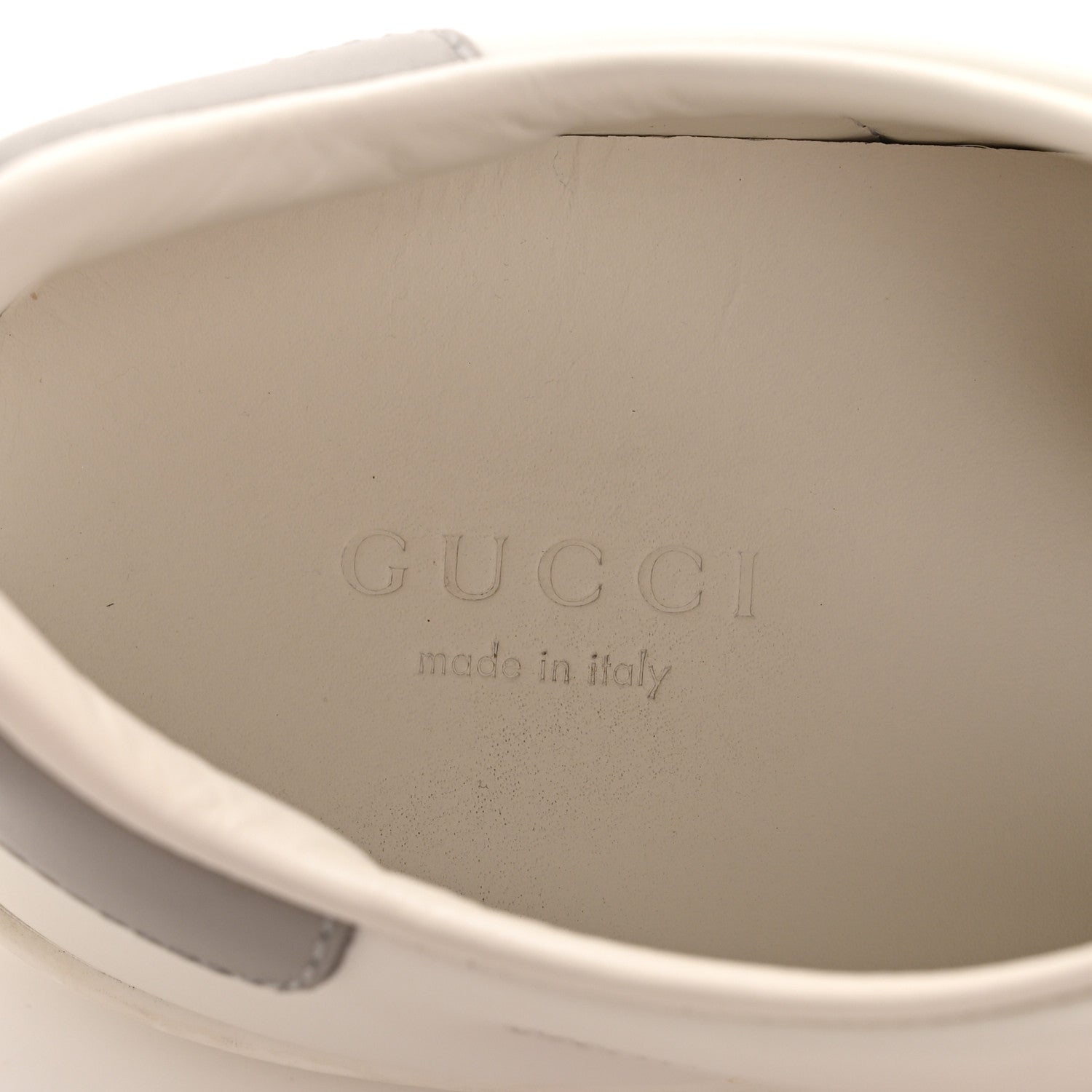 Gucci Calfskin Interlocking G Perforated Womens Ace Sneakers 36.5 White  Grey Sky 1775180 – FASHIONPHILE