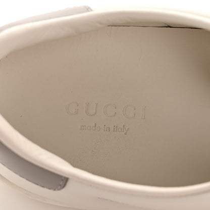 Gucci Calfskin Interlocking G Perforated Womens Ace Sneakers 36.5 White Grey Sky 8 of 11
