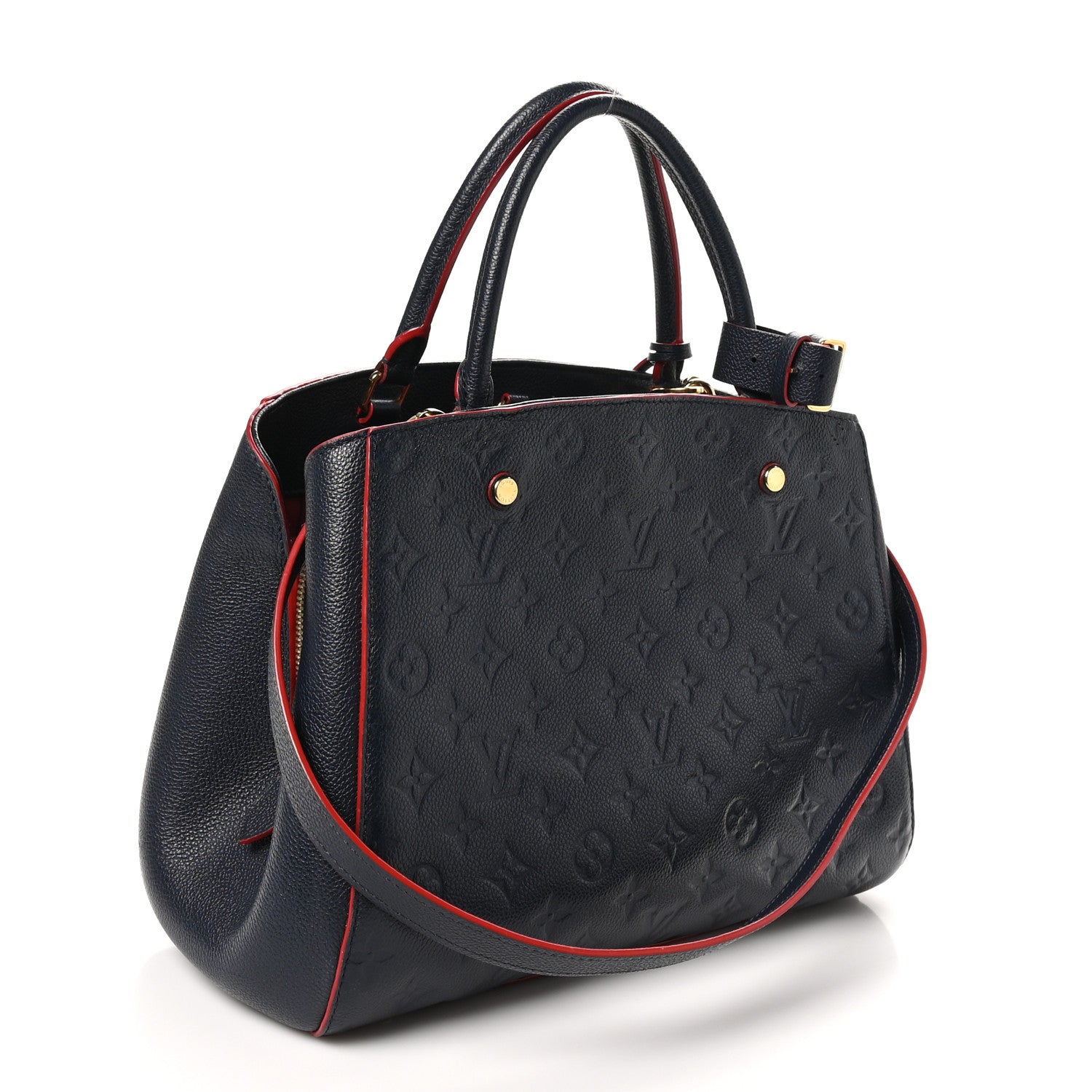 Louis Vuitton Empreinte Montaigne MM Marine Rouge 3 of 10