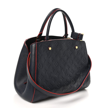 Louis Vuitton Empreinte Montaigne MM Marine Rouge 3 of 10