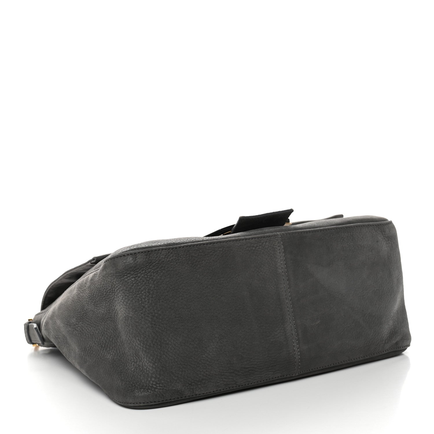 Fendi Vitello Savana Big Mama Baguette Grigio Tartaruga Natural 4 of 13