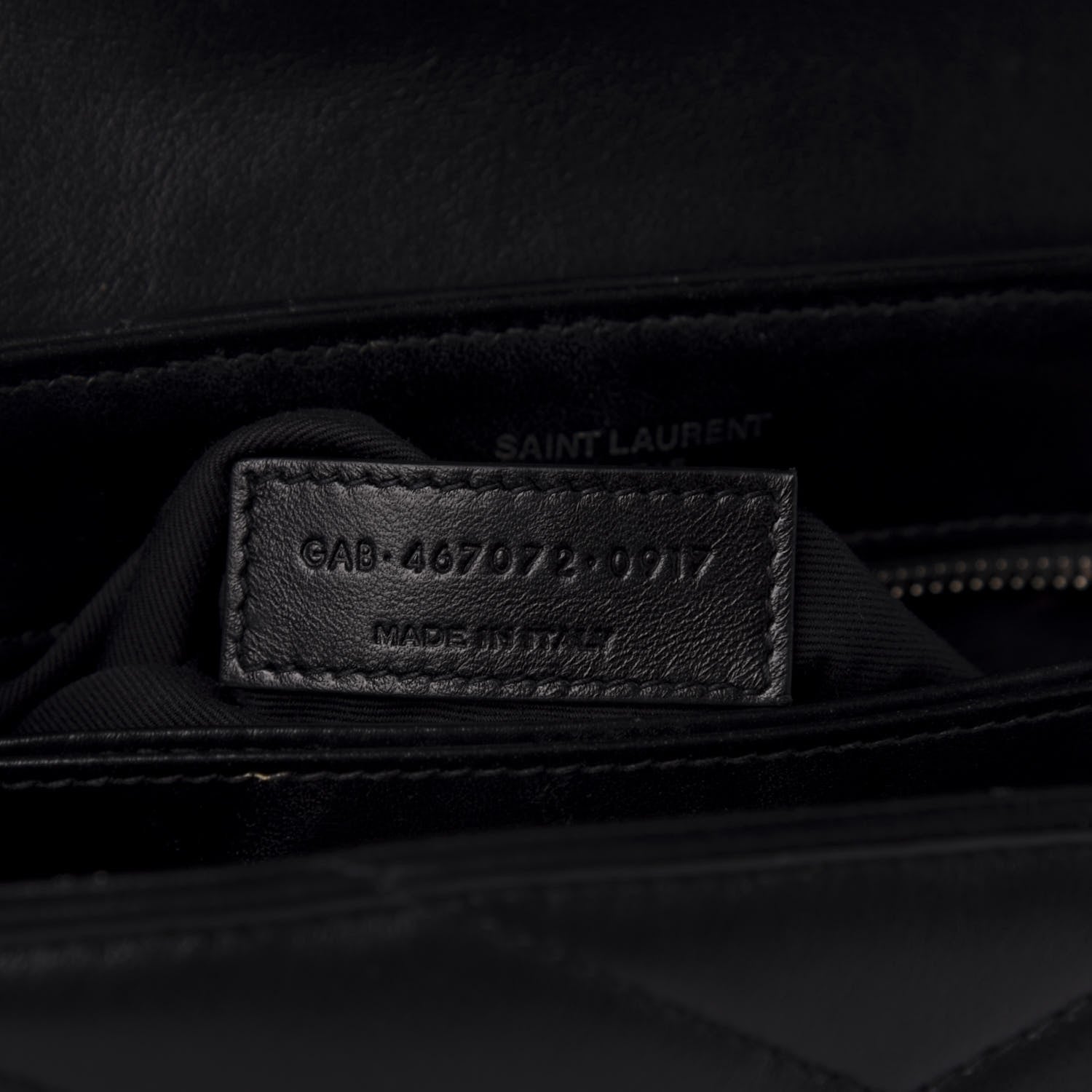 Saint Laurent Calfskin Y Quilted Monogram Toy Loulou Crossbody Bag Black 8 of 14