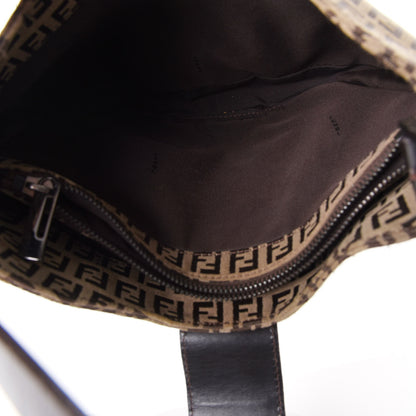 Fendi Zucchino Small Hobo Dark Brown 7 of 10