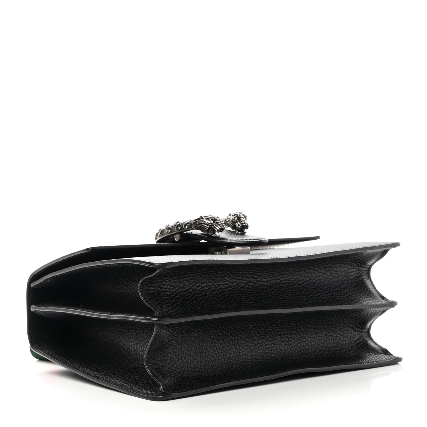 Gucci Dollar Calfskin Crystal Web Medium Dionysus Bamboo Top Handle Bag Black Black Diamond 4 of 10