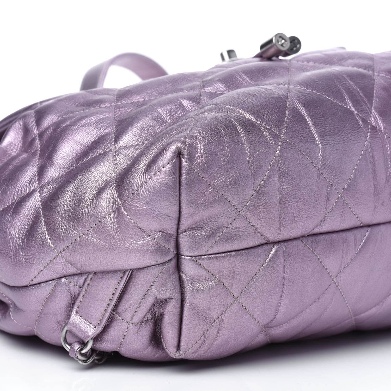 Chanel Iridescent Calfskin Quilted Ground Control Backpack Pink 9 of 13