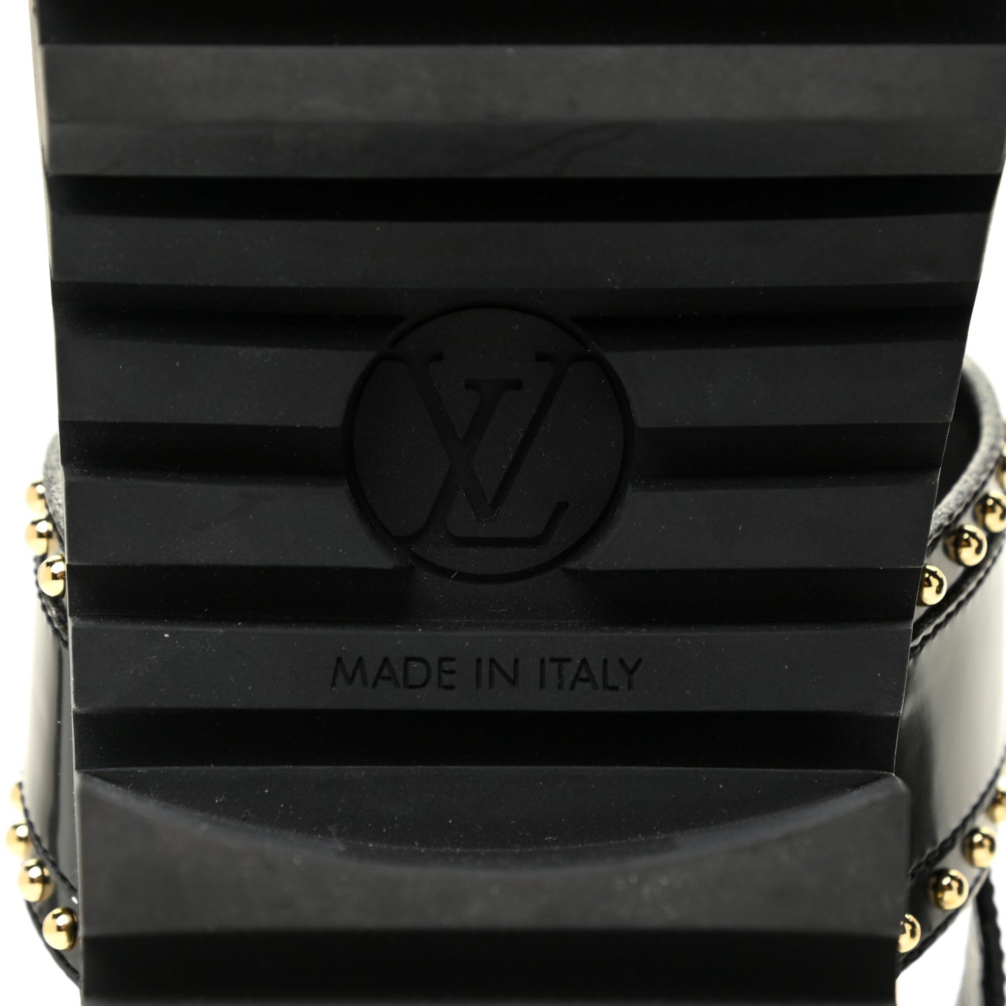 Calfskin Monogram Laureate Platform Sandals 39 Black