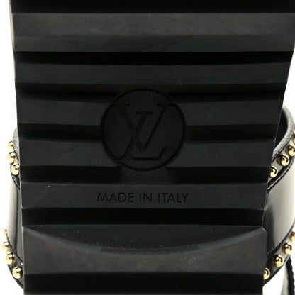 Louis Vuitton Calfskin Monogram Laureate Platform Sandals 39 Black 9 of 11